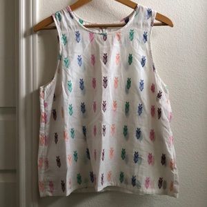 J.Crew Embroidered Tank